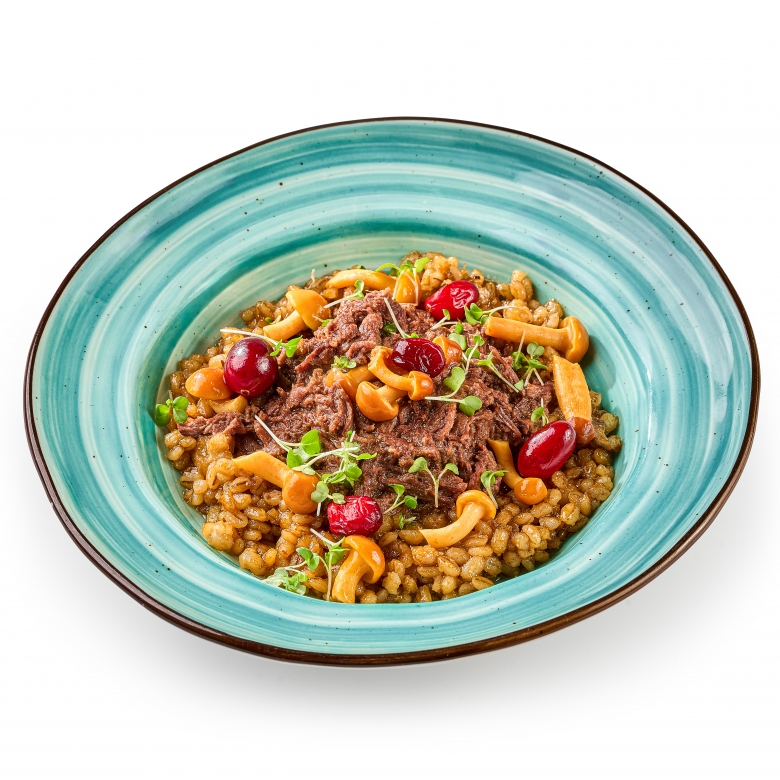 Перлотто с олениной